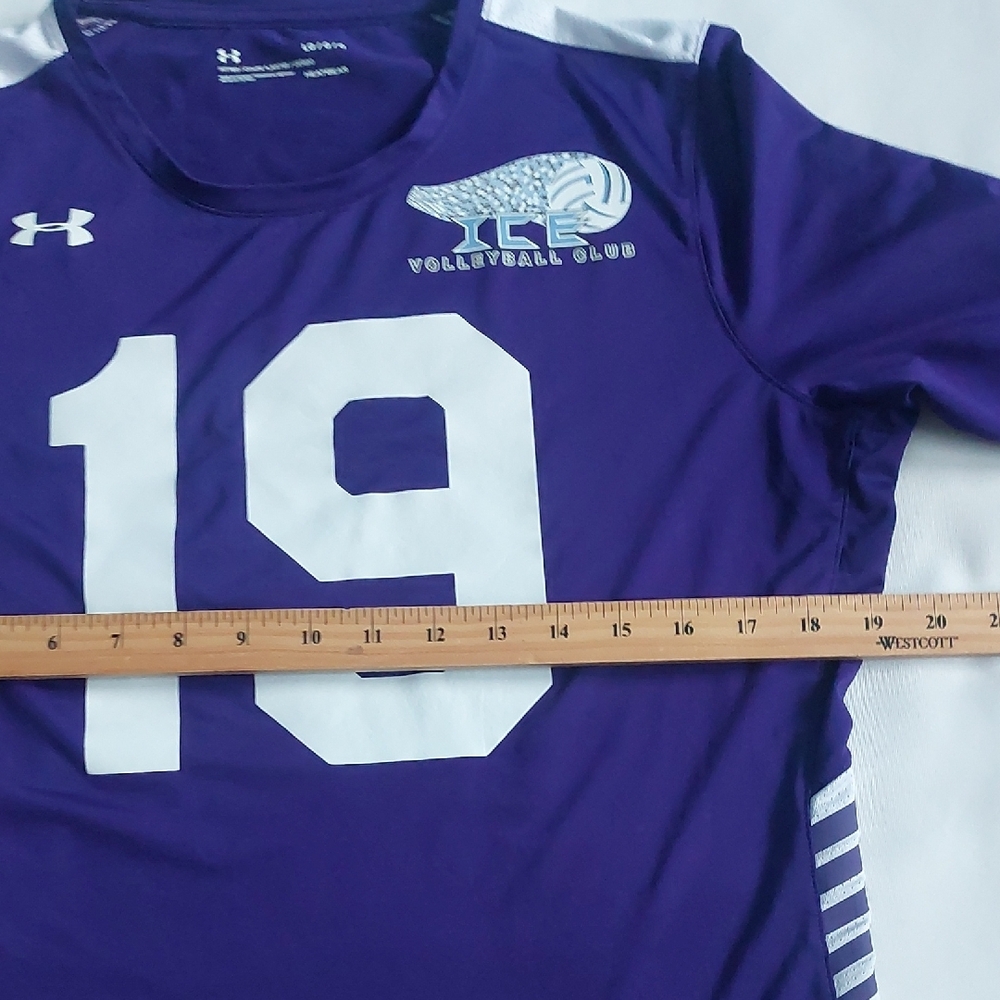 Womems‎ Purple Long Sleeve Sports Jersey Size L - Picture 6 of 7
